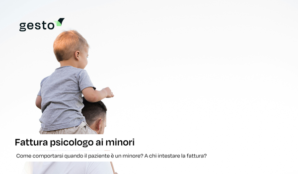 Fattura psicologo ai minori