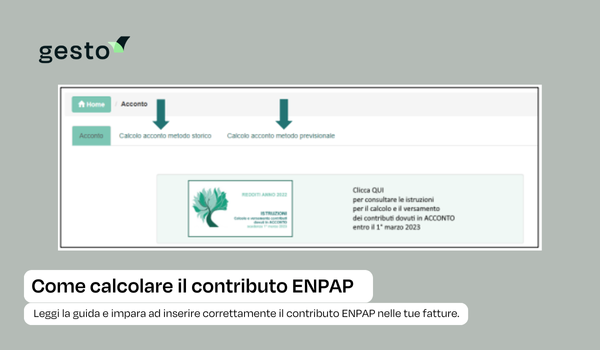 Contributo ENPAP in fattura