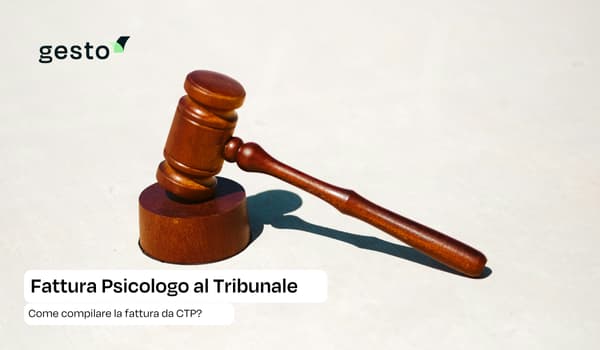 Fatturazione da psicologo al tribunale come CTP