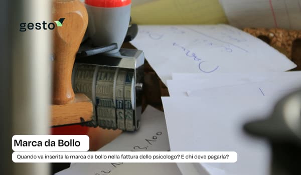 Marca da Bollo fattura psicologi