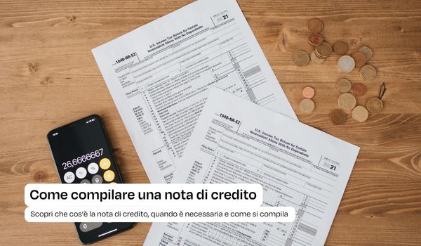 Compilazione nota di credito